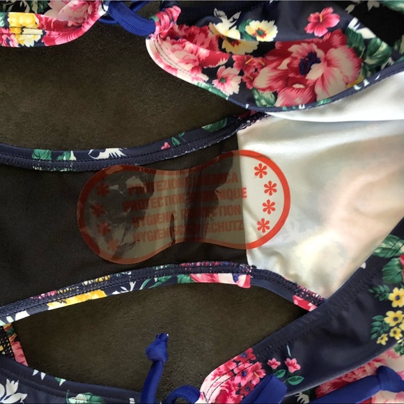 NWT Sz XL Floral Tie-Side Swim Bottoms - Picture 4 of 4